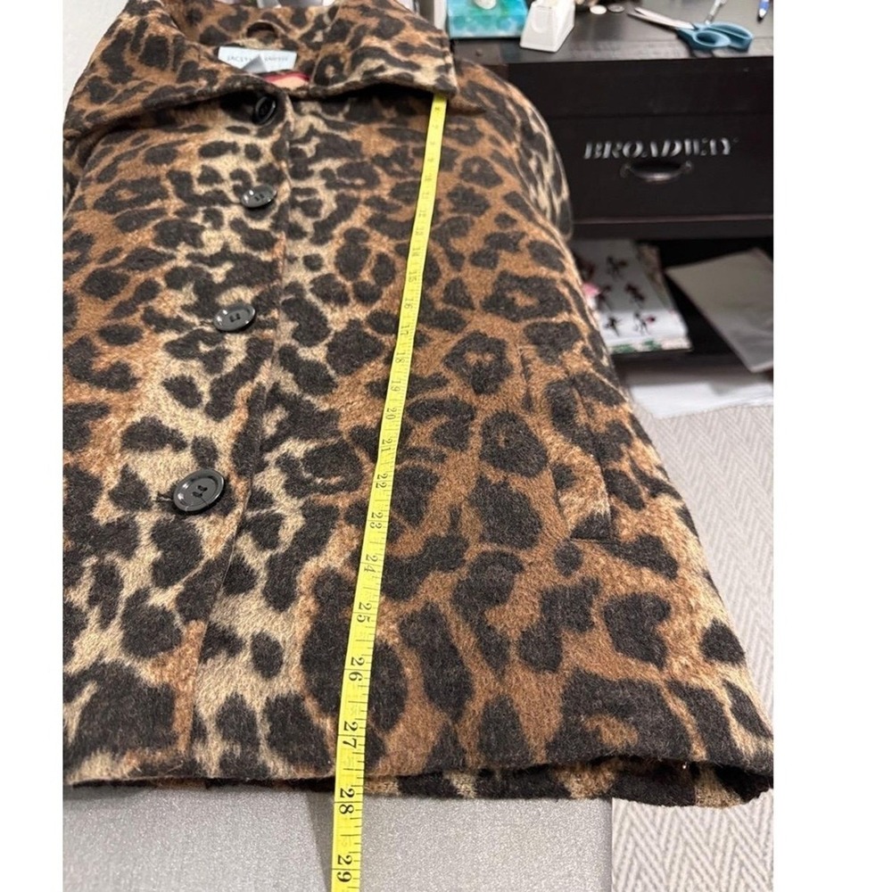 Jaclyn Smith Leopard Print Coat Women's XL – Retro Chic Statement Jacket - Picture 9 of 9